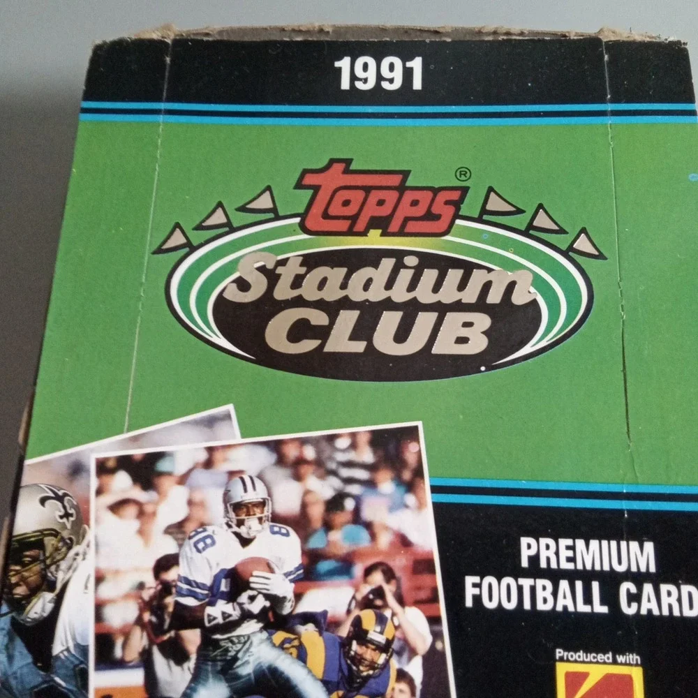 1991 Topps Stadium Club Football Series 1 Box 36 Unopened Packs NFL Cards